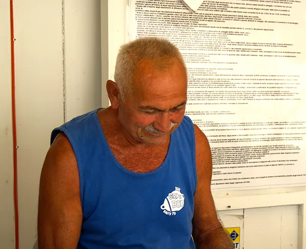 Elio il bagnino della spiaggia